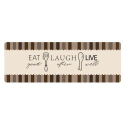 Home Use Πατάκι Κουζίνας Huh-0219, Αντιολισθητικό, 150X50Cm, 3.5Mm Πάχος, Καφέ