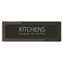 Home Use Πατάκι Κουζίνας Huh-0217, Αντιολισθητικό, Υφασμάτινο, 150X50Cm, 3.5Mm Πάχος, Καφέ