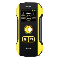 Fnirsi Ψηφιακός Αναλυτής Τοίχου Wd-02, Ανίχνευση Μετάλλου/Ξύλου/Καλωδίων, Επαναφορτιζόμενος