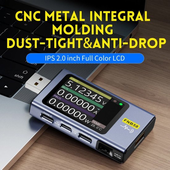 Fnirsi Usb Tester Φόρτισης Fnb58 Fnirsi Usb Tester Φόρτισης Fnb58