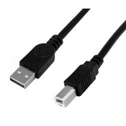 Powertech Καλώδιο Usb Σε Usb Type Β Cab-U159, 480Mbps, 1.5M, Μαύρο, 10Τμχ