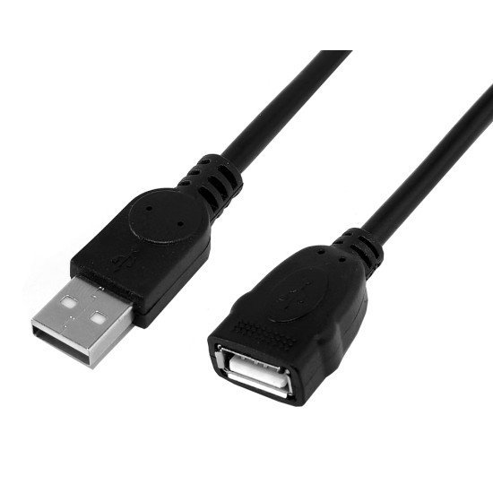 Powertech Καλώδιο Προέκτασης Usb Cab-U160, 480Mbps, 1.5M, Μαύρο, 10Τμχ