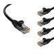 Powertech Καλώδιο Δικτύου Cab-N401-5, Cat 6 U/Utp, Cca, 250Hz, 0.25M, Μαύρο, 5Τμχ Powertech Καλώδιο Δικτύου Cab-N401-5, Cat 6 U/Utp, Cca, 250Hz, 0.25M, Μαύρο, 5Τμχ