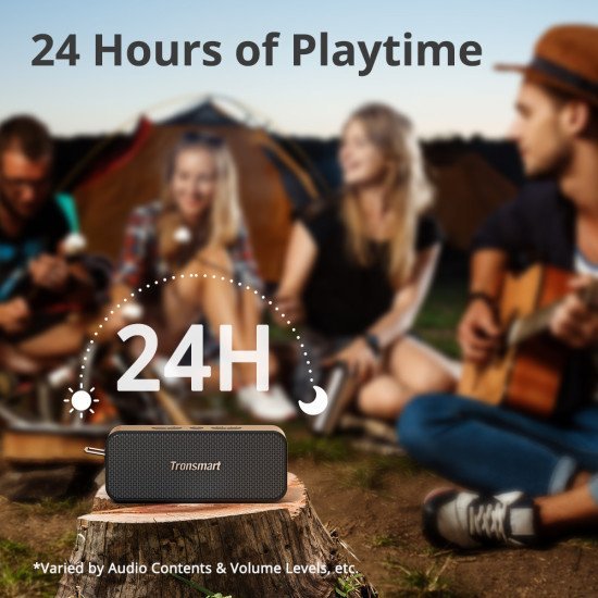Tronsmart Φορητό Ηχείο T2 Plus Upgraded, 20W, Bluetooth/Nfc, 4000Mah, Μαύρο