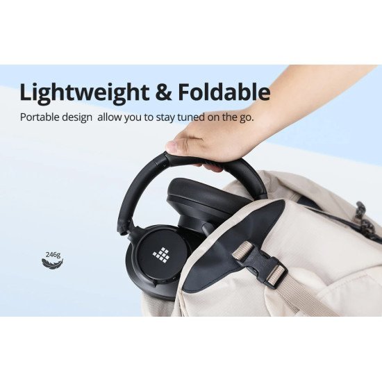 Tronsmart Headphones Sounfii Q20, Ασύρματα & Ενσύρματα, Anc, Φ40Mm, 500Mah, Μαύρα Tronsmart Headphones Sounfii Q20, Ασύρματα & Ενσύρματα, Anc, Φ40Mm, 500Mah, Μαύρα