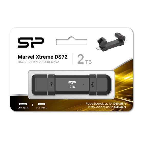 Silicon Power Εξωτερικός Ssd Marvel Xtreme Ds72, Usb-C/Usb 3.2, 2Tb, Μαύρο Silicon Power Εξωτερικός Ssd Marvel Xtreme Ds72, Usb-C/Usb 3.2, 2Tb, Μαύρο