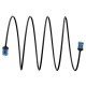 Goobay Καλώδιο Δικτύου 74230, Cat 6A U/Utp, Slim, Copper, 500Mhz, 0.15M, Μαύρο