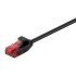 Goobay Καλώδιο Δικτύου 71547, Cat 6 U/Utp, Slim, Copper, 250Mhz, 0.15M, Μαύρο