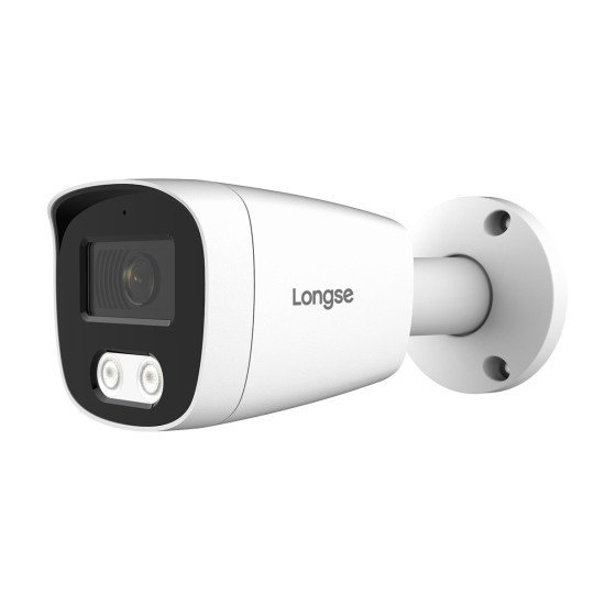 Longse Ip Κάμερα Bmscfg400Wh Με Μικρόφωνο, 4Mp, 2.8Mm, Αδιάβροχη Ip67, Poe