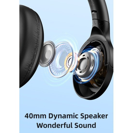 Usams Headphones Yh21, Ασύρματα & Ενσύρματα, Φ40Mm, 500Mah, Μαύρα Usams Headphones Yh21, Ασύρματα & Ενσύρματα, Φ40Mm, 500Mah, Μαύρα