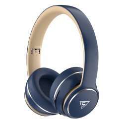 Doqaus Headphones Design 3, Ασύρματα & Ενσύρματα, Φ40Mm, 600Mah, Μπλε