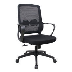 Powertech Καρέκλα Γραφείου Pt-1391 Με Μπράτσα Και Ανάκλιση, Ρυθμιζόμενο Ύψος, Μαύρη