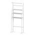 Home Use Ραφιέρα Μπάνιου Huh-0222 Με 3 Ράφια, Μεταλλική, 65X25X175Cm, Λευκή