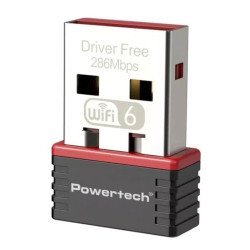 Powertech Ασύρματος Usb Αντάπτορας Δικτύου Pt-1383, 300Mbps Wifi 6