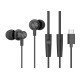 Celebrat Earphones Με Μικρόφωνο G38, Usb-C Σύνδεση, 10Mm, 1.2M, Μαύρα Celebrat Earphones Με Μικρόφωνο G38, Usb-C Σύνδεση, 10Mm, 1.2M, Μαύρα