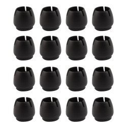 Προστατευτικές Τάπες Επίπλων Ag562G, 12-16Mm, Μαύρες, 16Τμχ