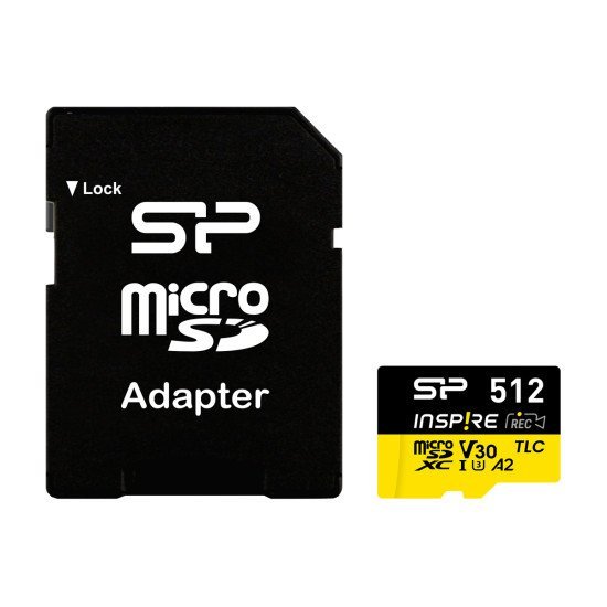 Silicon Power Κάρτα Μνήμης Microsdxc Inspire, 512Gb, Uhs-I U3 A1 V30 Silicon Power Κάρτα Μνήμης Microsdxc Inspire, 512Gb, Uhs-I U3 A1 V30