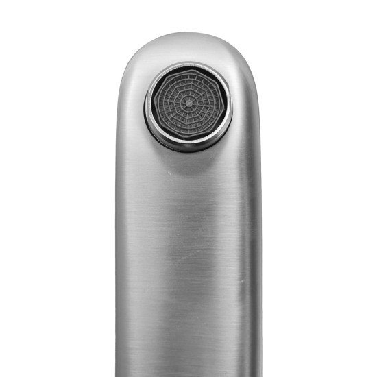 Bruno Μπαταρία Νιπτήρα M11570-235C, Αναμεικτική, Ασημί