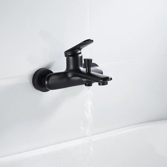 Bruno Μπαταρία Τοίχου Μπάνιου M31570-235H, Αναμεικτική, Μαύρη Bruno Μπαταρία Τοίχου Μπάνιου M31570-235H, Αναμεικτική, Μαύρη