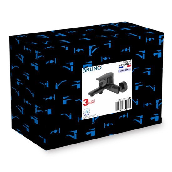Bruno Μπαταρία Τοίχου Μπάνιου M31570-235H, Αναμεικτική, Μαύρη Bruno Μπαταρία Τοίχου Μπάνιου M31570-235H, Αναμεικτική, Μαύρη