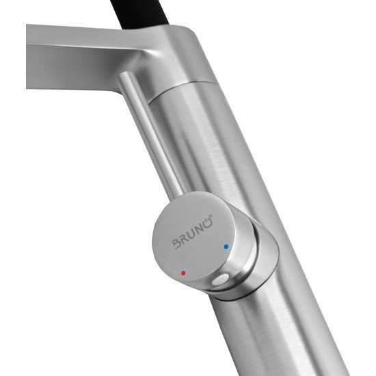 Bruno Μπαταρία Πάγκου Κουζίνας M54801-817C, Αναμεικτική, Ασημί