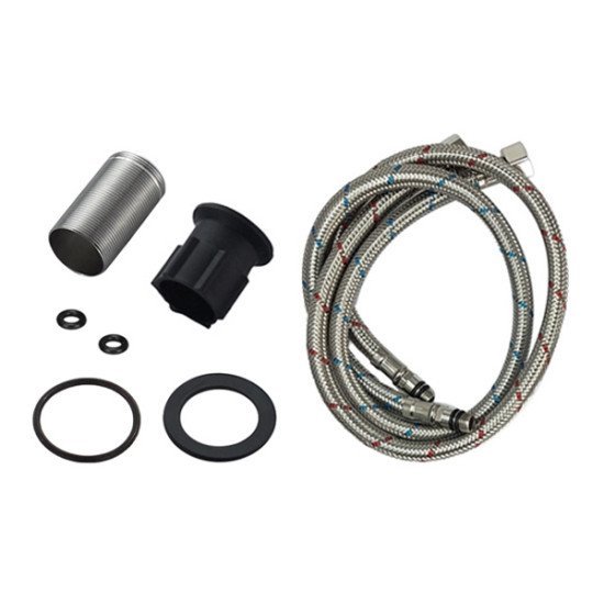 Bruno Μπαταρία Πάγκου Κουζίνας M54801-817C, Αναμεικτική, Ασημί