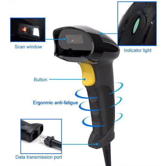 Gtcodestar Barcode Scanner X-760H, 1D & 2D, Ενσύρματο, Μαύρο Gtcodestar Barcode Scanner X-760H, 1D & 2D, Ενσύρματο, Μαύρο