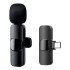 Apexel Ασύρματο Μικρόφωνο Apl-Mic003, Usb-C, 2.4Ghz, Μαύρο