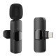 Apexel Ασύρματο Μικρόφωνο Apl-Mic004, Lightning, 2.4Ghz, Μαύρο Apexel Ασύρματο Μικρόφωνο Apl-Mic004, Lightning, 2.4Ghz, Μαύρο