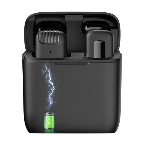 Apexel Ασύρματο Μικρόφωνο Apl-Mic013 Με Θήκη Φόρτισης, Lightning, 2.4Ghz, Μαύρο Apexel Ασύρματο Μικρόφωνο Apl-Mic013 Με Θήκη Φόρτισης, Lightning, 2.4Ghz, Μαύρο