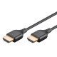 Goobay Καλώδιο Hdmi 75292 Με Ethernet, Slim, 4K/60Hz, 18 Gbps, 0.5M, Μαύρο Goobay Καλώδιο Hdmi 75292 Με Ethernet, Slim, 4K/60Hz, 18 Gbps, 0.5M, Μαύρο