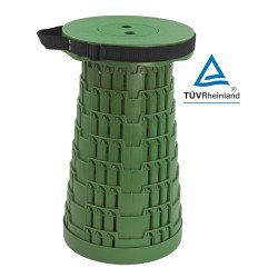 Powertech Πτυσσόμενο Καρεκλάκι Huh-0232, Αντοχή Έως 250Kg, 25.5X45Cm, Πράσινο