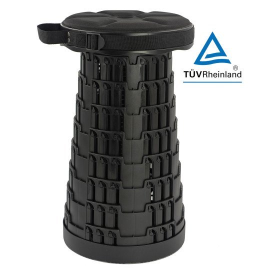 Powertech Πτυσσόμενο Καρεκλάκι Huh-0235 Με Μαξιλάρι, Αντοχή Έως 250Kg, 25.5X45Cm, Μαύρο Powertech Πτυσσόμενο Καρεκλάκι Huh-0235 Με Μαξιλάρι, Αντοχή Έως 250Kg, 25.5X45Cm, Μαύρο