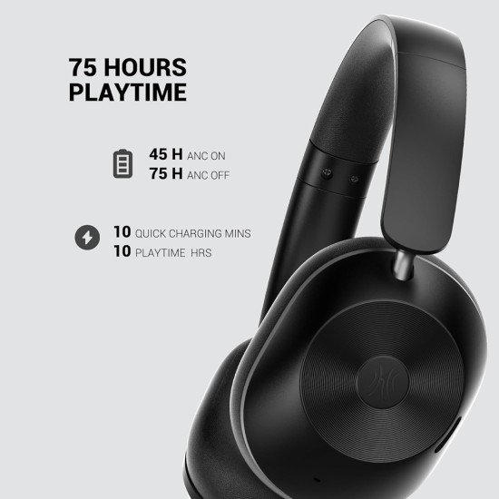 Oneodio Headphones Focus A5, Ενσύρματα & Ασύρματα, Hybrid Anc, 40Mm, 600Mah, Μαύρο Oneodio Headphones Focus A5, Ενσύρματα & Ασύρματα, Hybrid Anc, 40Mm, 600Mah, Μαύρο