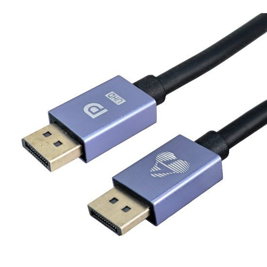 Powertech Καλώδιο Displayport Cab-Dp073, 8K/60Hz, 48 Gbps, 2M, Μαύρο Powertech Καλώδιο Displayport Cab-Dp073, 8K/60Hz, 48 Gbps, 2M, Μαύρο