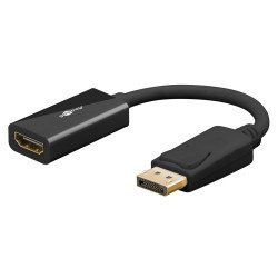 Goobay Αντάπτορας Displayport Σε Hdmi 75270, 8K/60Hz, 0.1M, Μαύρος
