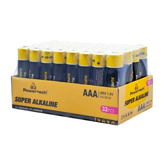 Powertech Αλκαλικές Μπαταρίες Super Alkaline Pt-1402, Aaa, 1.5V, 32Τμχ Powertech Αλκαλικές Μπαταρίες Super Alkaline Pt-1402, Aaa, 1.5V, 32Τμχ