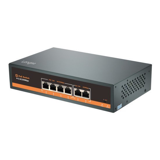 Longse Poe Switch Ht42Fa Με 4X Lan & 2X Wan Θύρες, 10/100Mbps Longse Poe Switch Ht42Fa Με 4X Lan & 2X Wan Θύρες, 10/100Mbps