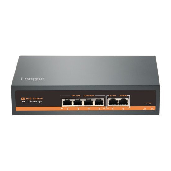 Longse Poe Switch Ht42Fa Με 4X Lan & 2X Wan Θύρες, 10/100Mbps Longse Poe Switch Ht42Fa Με 4X Lan & 2X Wan Θύρες, 10/100Mbps