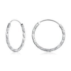 Bamoer Σκουλαρίκια Κρίκοι Bse1178-M, Ασήμι 925, 2.1Cm, Ασημί