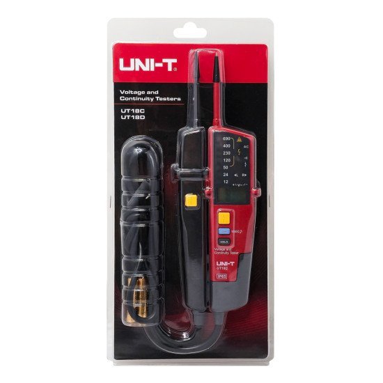 Uni-T Μετρητής Τάσης Ac/Dc Ut18C, 12V Έως 690V, Ip65 Uni-T Μετρητής Τάσης Ac/Dc Ut18C, 12V Έως 690V, Ip65