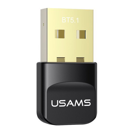 Usams Usb Αντάπτορας Bluetooth 5.1 Zb321, Μαύρος Usams Usb Αντάπτορας Bluetooth 5.1 Zb321, Μαύρος