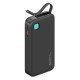 Usams Power Bank Cd225 Με Καλώδιο Lightning, 2X Θύρες Εξόδου, 10000Mah, 20W, Μαύρο Usams Power Bank Cd225 Με Καλώδιο Lightning, 2X Θύρες Εξόδου, 10000Mah, 20W, Μαύρο