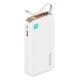 Usams Power Bank Cd225 Με Καλώδιο Lightning, 2X Θύρες Εξόδου, 10000Mah, 20W, Λευκό Usams Power Bank Cd225 Με Καλώδιο Lightning, 2X Θύρες Εξόδου, 10000Mah, 20W, Λευκό