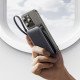 Usams Power Bank Cd228 Με 2X Καλώδια, 2X Θύρες Εξόδου, 10000Mah, 20W, Γκρι Usams Power Bank Cd228 Με 2X Καλώδια, 2X Θύρες Εξόδου, 10000Mah, 20W, Γκρι