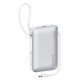 Usams Power Bank Cd228 Με 2X Καλώδια, 2X Θύρες Εξόδου, 10000Mah, 20W, Ασημί Usams Power Bank Cd228 Με 2X Καλώδια, 2X Θύρες Εξόδου, 10000Mah, 20W, Ασημί