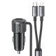 Usams Φορτιστής Αυτοκινήτου Cc287 Με 2 Σε 1 Καλώδιο, Usb/Usb-C Θύρες, 66W, Μαύρος Usams Φορτιστής Αυτοκινήτου Cc287 Με 2 Σε 1 Καλώδιο, Usb/Usb-C Θύρες, 66W, Μαύρος