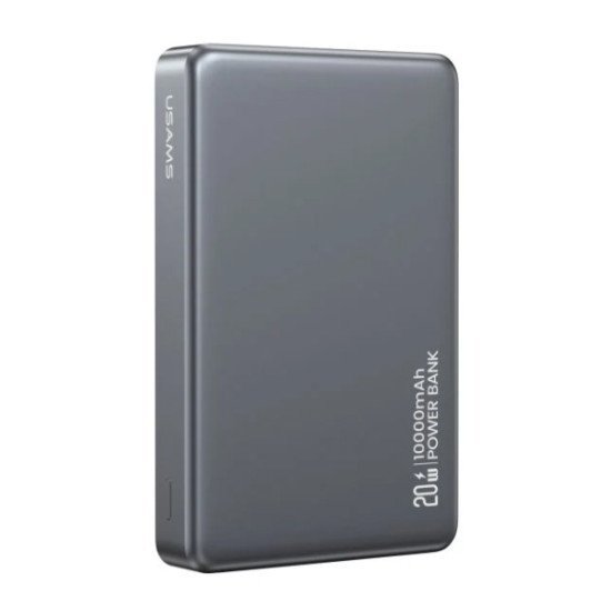 Usams Power Bank Cd242, Magnetic Wireless, Usb-C Έξοδος, 10000Mah, 20W, Γκρι Usams Power Bank Cd242, Magnetic Wireless, Usb-C Έξοδος, 10000Mah, 20W, Γκρι