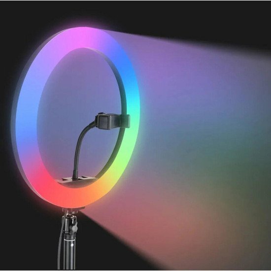 Φωτιστικό Δαχτυλίδι Led Zd67D Με Τρίποδα, Φ30Cm, 11W, Rgb Φωτιστικό Δαχτυλίδι Led Zd67D Με Τρίποδα, Φ30Cm, 11W, Rgb