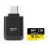 Silicon Power Κάρτα Μνήμης Microsdxc Inspire Με Card Reader, 128Gb, Uhs-I U3 A1 V30